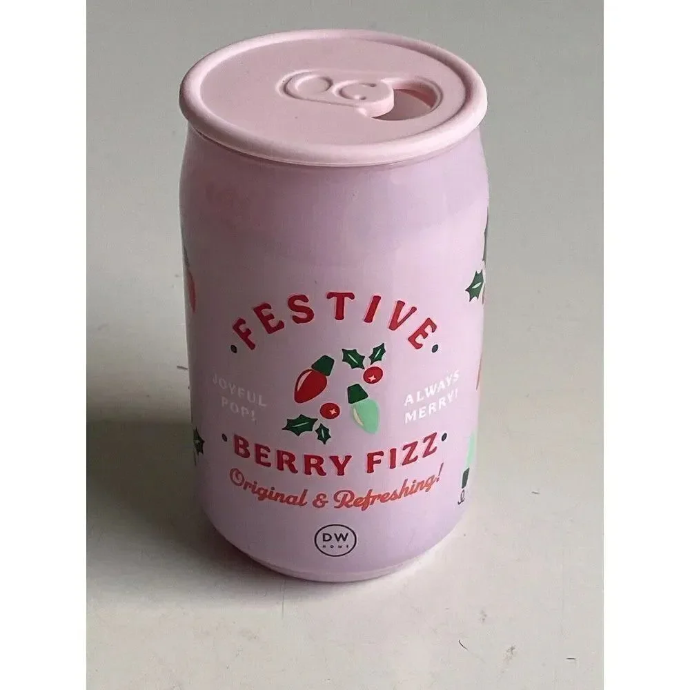 DW Home Festive Berry Fizz Soda Pop Candle 6.2‎ Oz Scented Christmas NEW